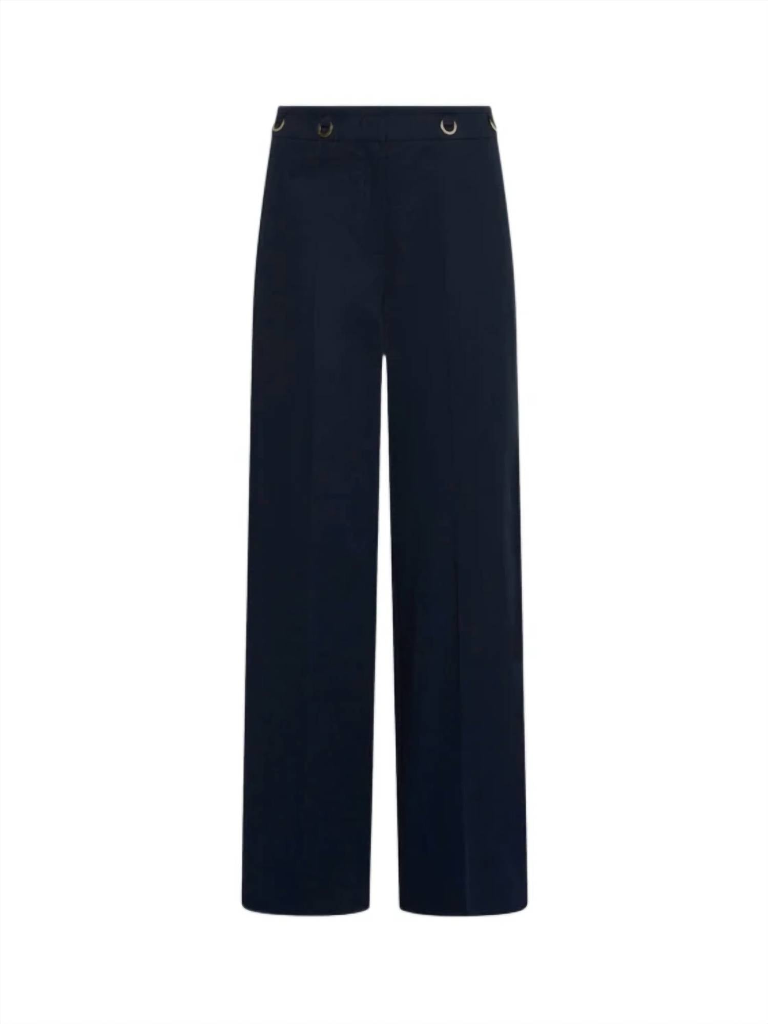 Marella - Straight fit gabardine trousers