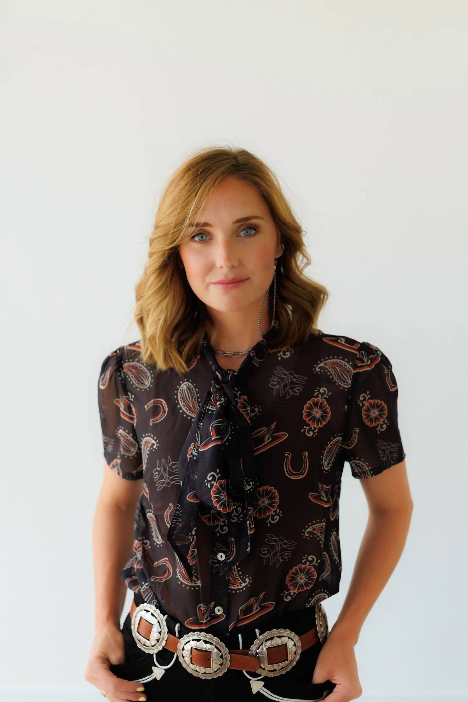 Crazy Consuela - Short Sleeve Tie Top