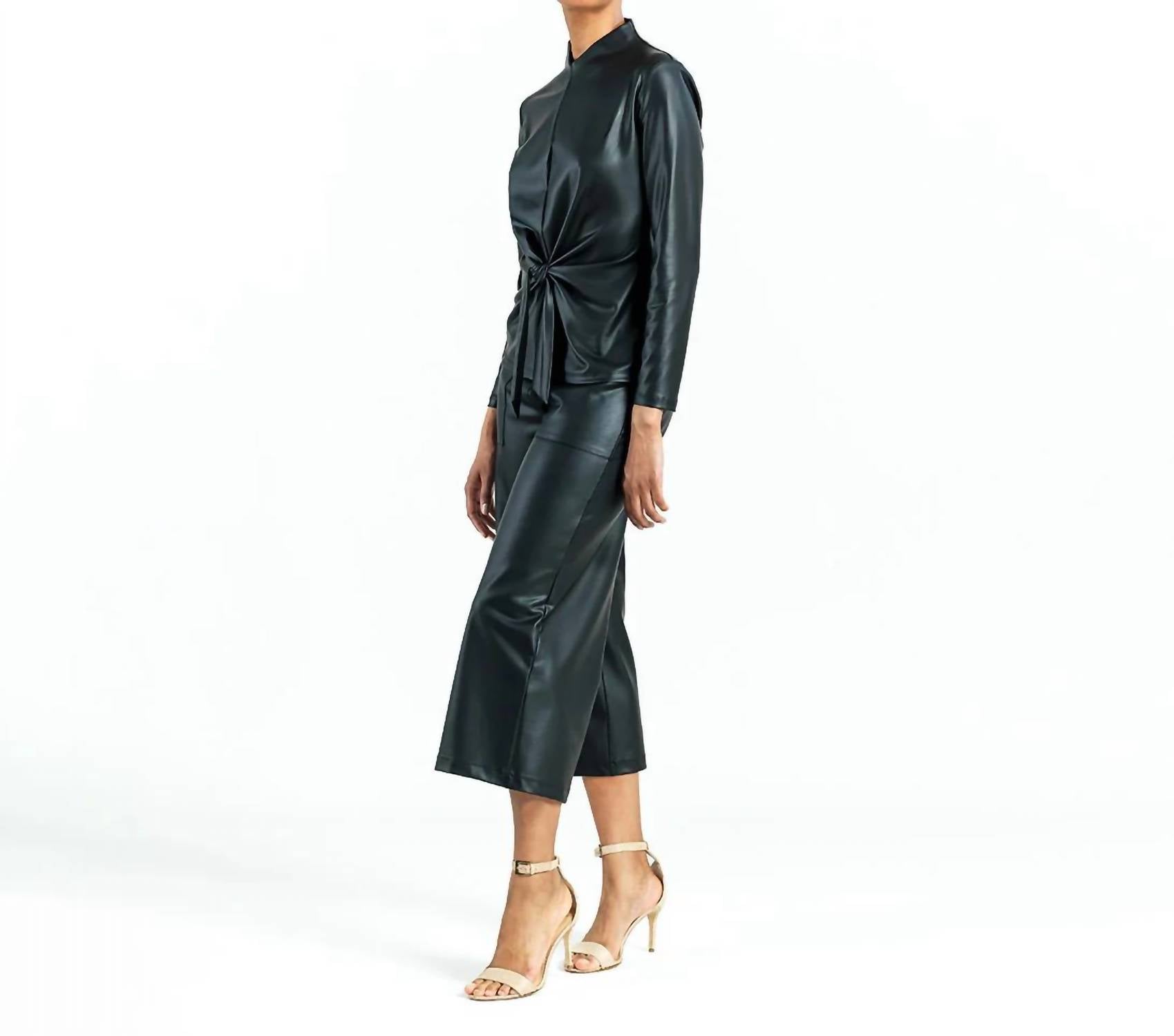 Clara Sunwoo - Liquid Leather Top