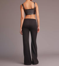 HEROINE SPORT Double Knit Plush Pants in black - women's pants - detail view