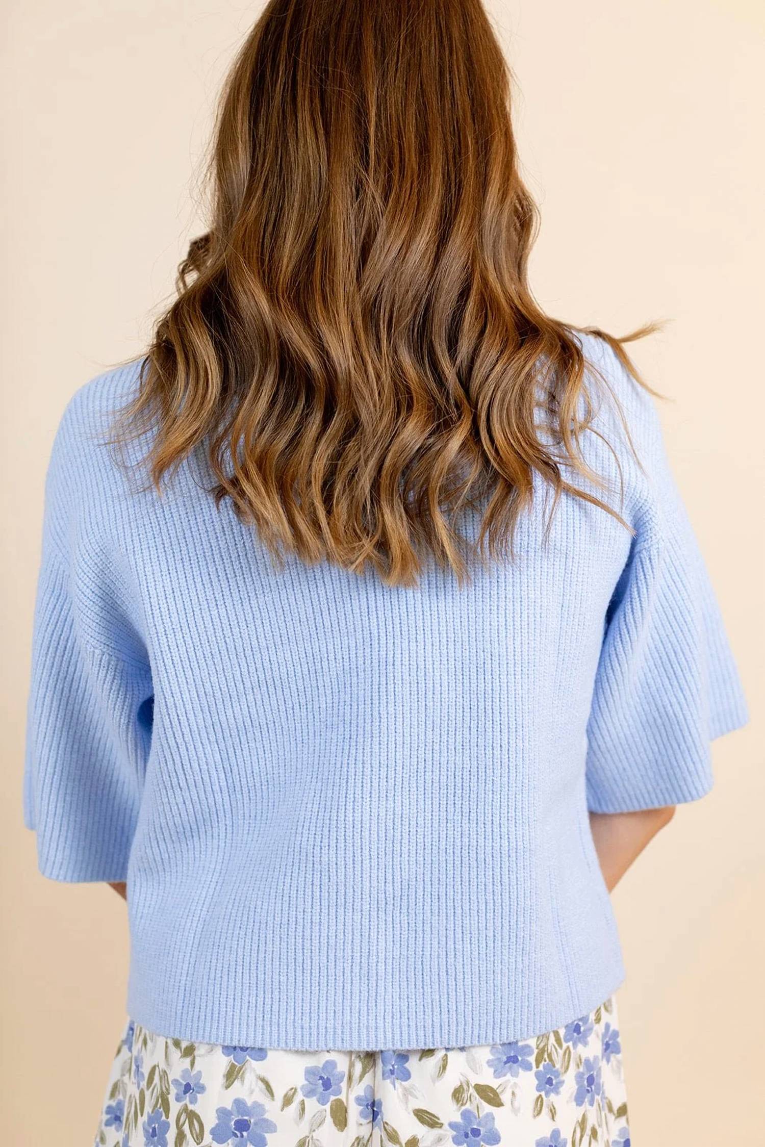 Aureum - Alix Short-sleeve Knit Cardigan
