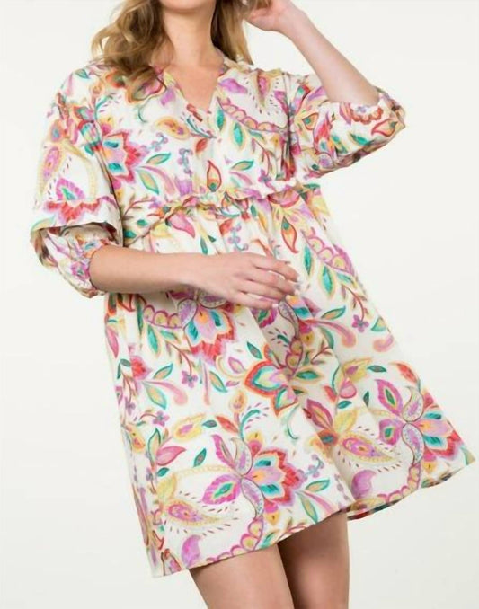 Thml - Balloon Sleeve Floral Dress