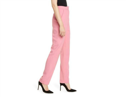 Saloni - Maxima Rose Straight Leg High Rise Dress Pants