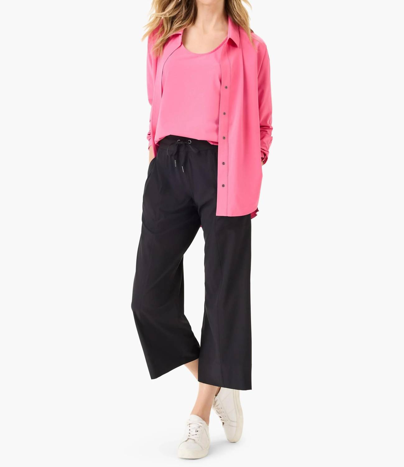 Nic + Zoe - Tech Stretch Wide Leg Crop Pants