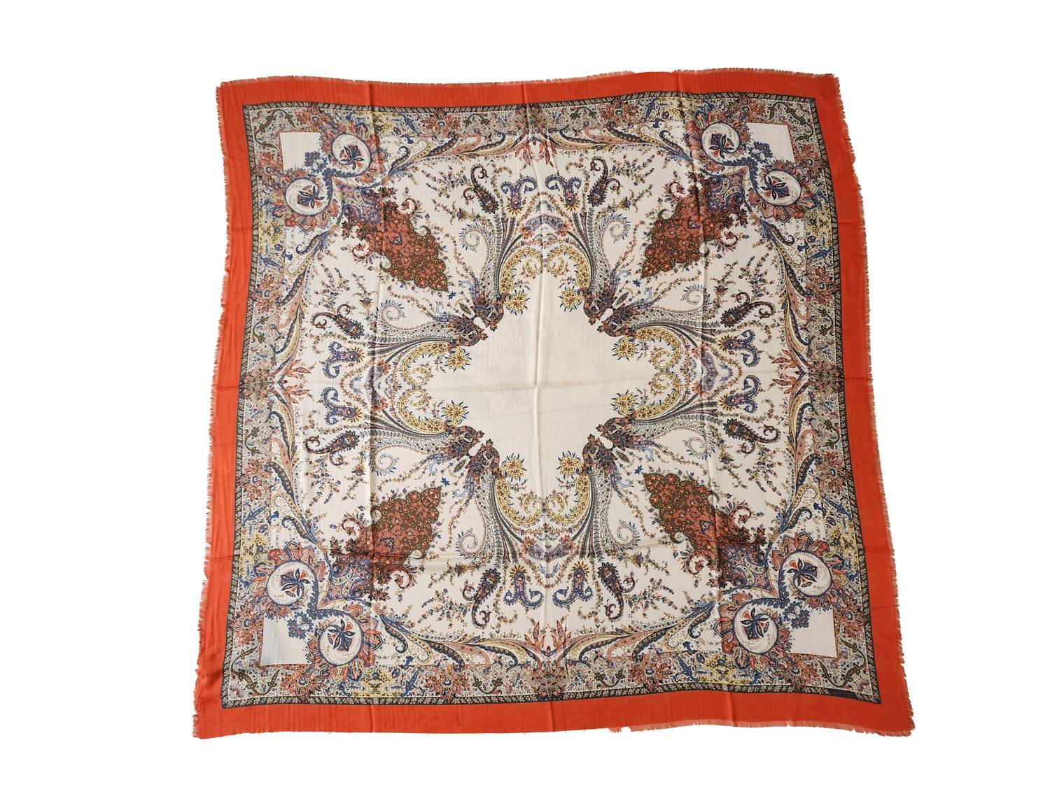 Etro - Women's Paisley & Floral Wool Blend Sheer Shawl Scarf