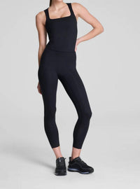 Spanx - Embossed Leopard Print Square Neck Tank Top