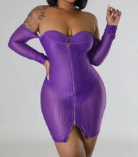 Good Time Usa - Catching Feelings - Bodysuit Long Sleeve Tube Dress