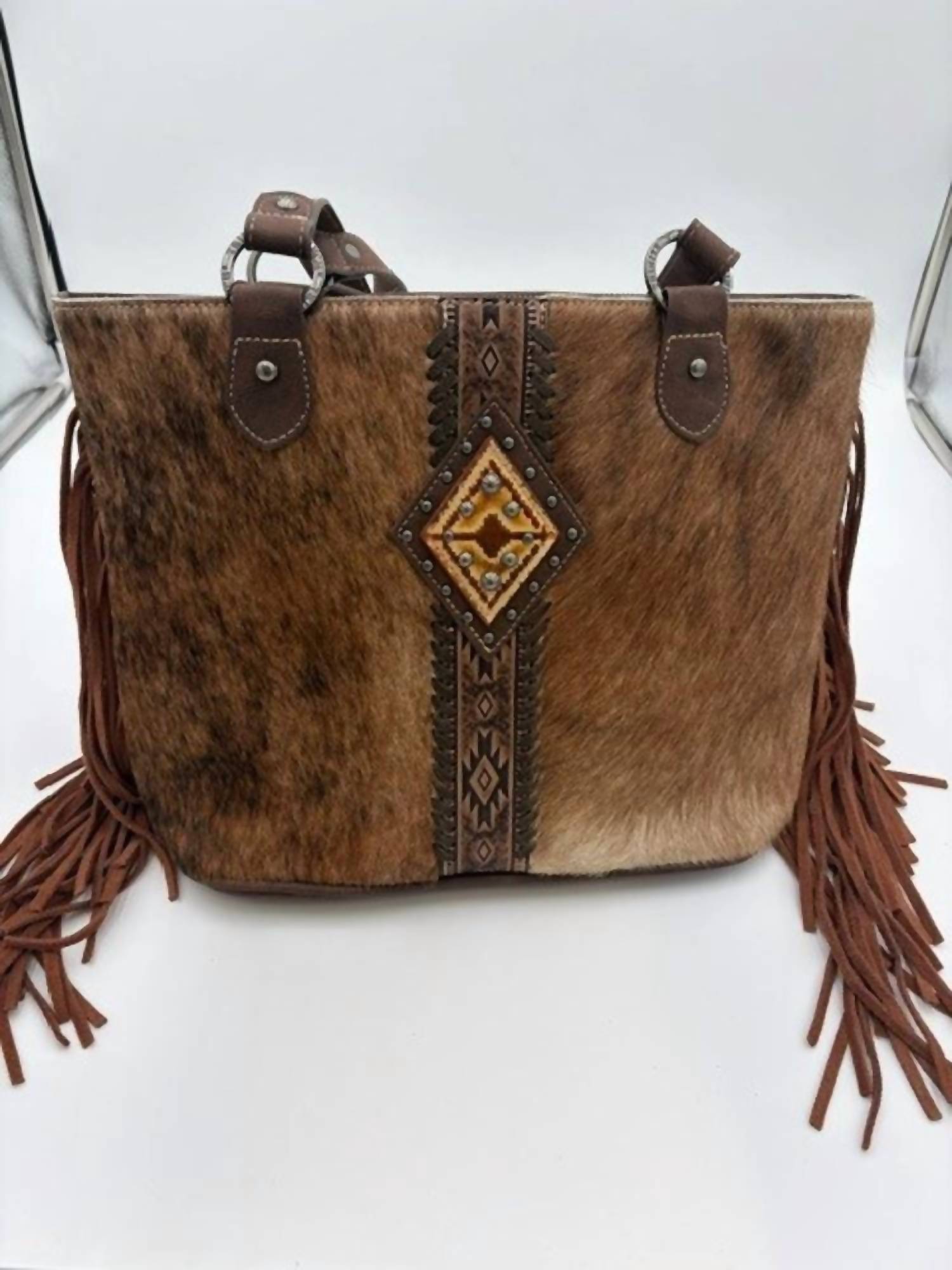 Trinity Ranch - Women's Hair-on Fringe Concealed Carry Purse