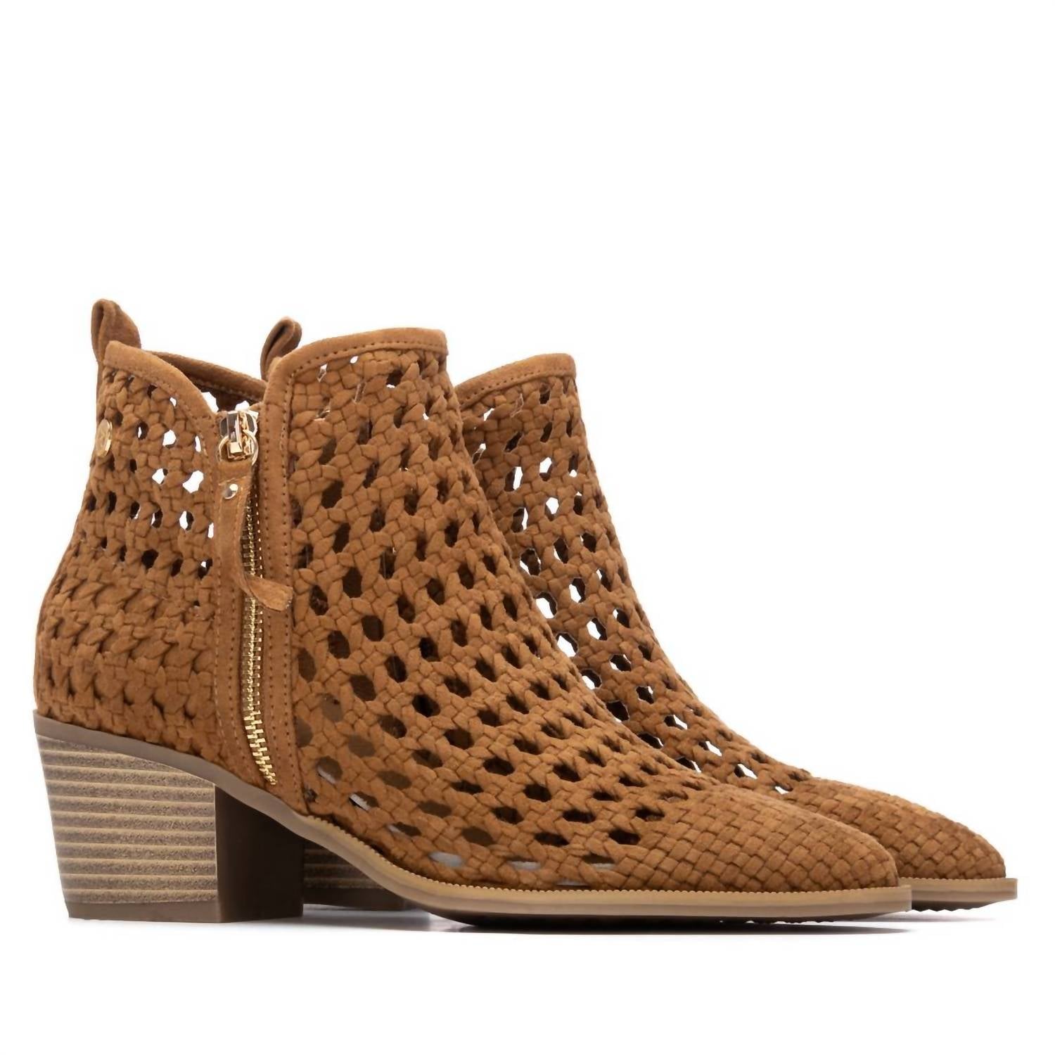 Xti Women's Ankle Boots in camel - women's shoe - view 4