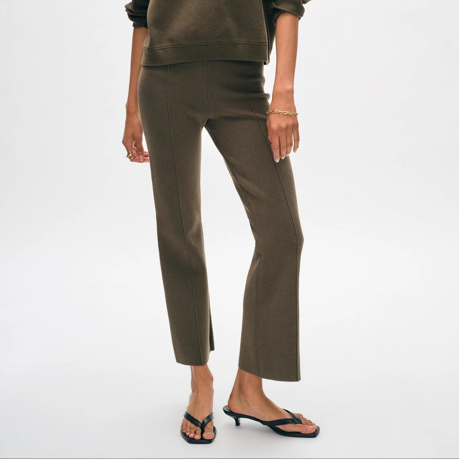 White + Warren - Superfine Organic Cotton Kick Flare Pants