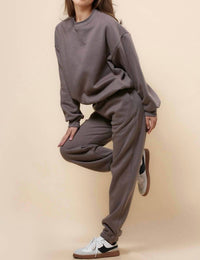 Sweetkama Living My Cozy Life Sweatsuit Sets in moca - women's sleepwear - view 4