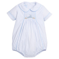 Little English - Boy's Chest Smocked Bubble Romper