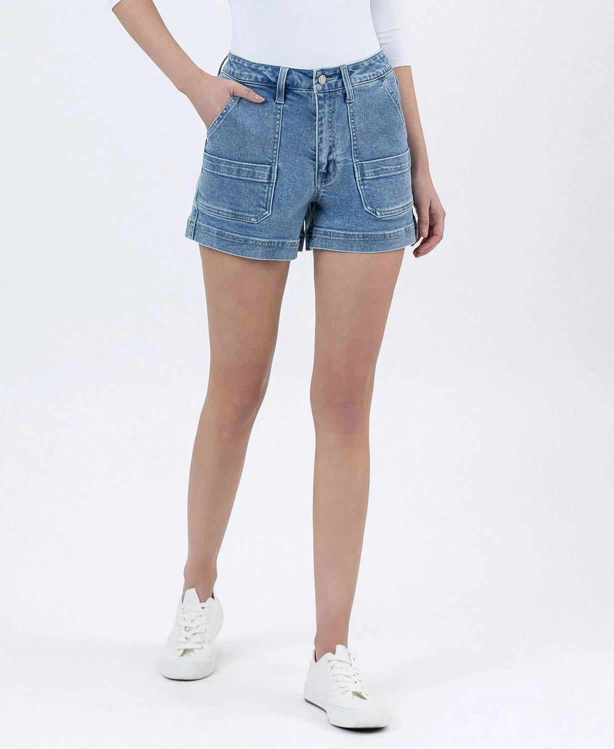 Flying Monkey - Super High Rise Utility Pocket Shorts