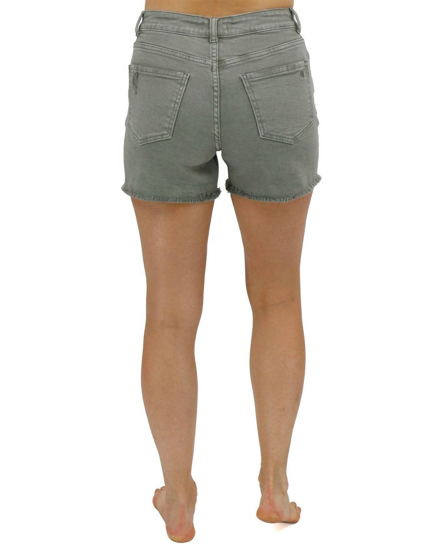 Grace And Lace - Casual Colored Denim Shorts