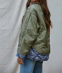By Together - Quilted Padded Bomber Jacket