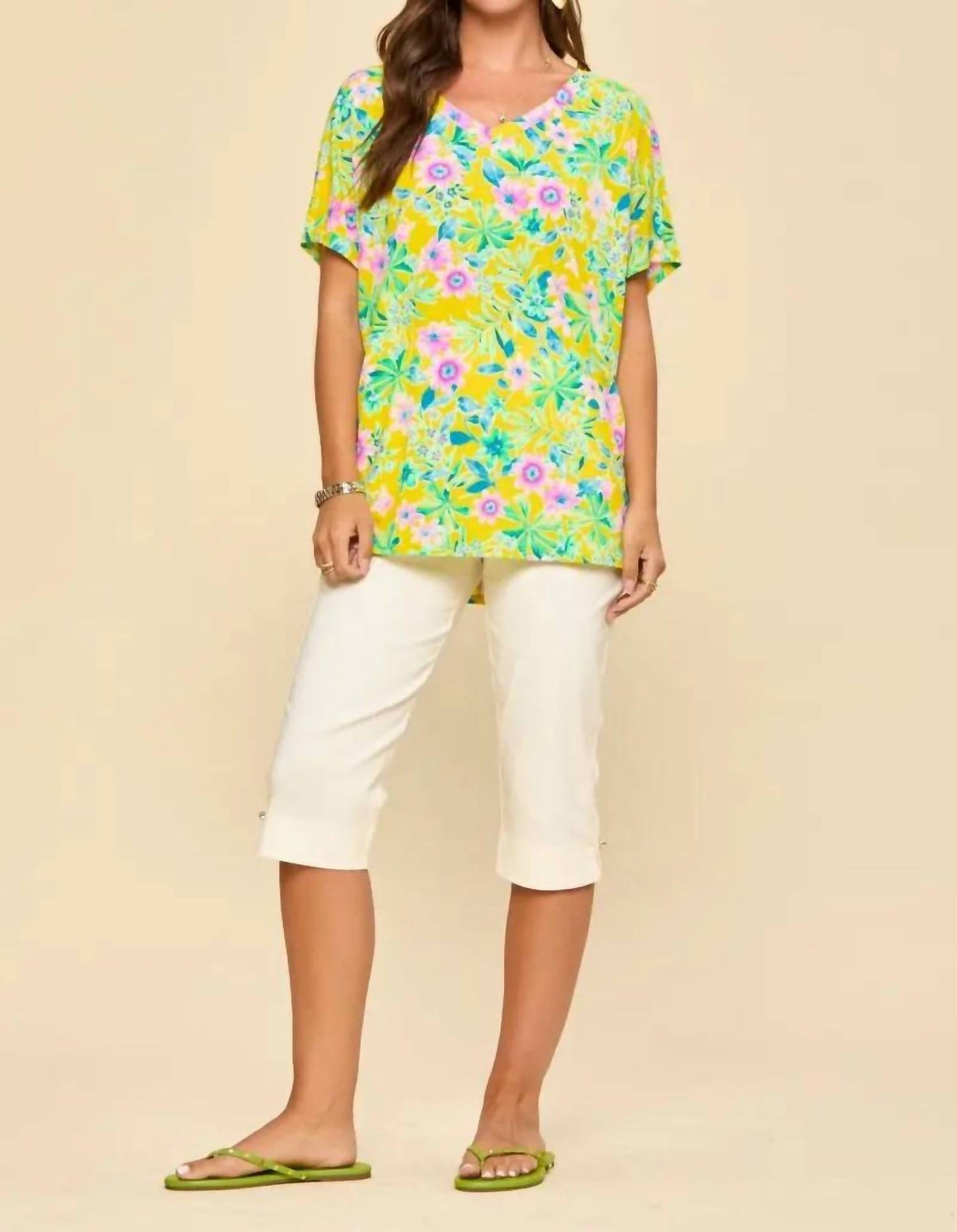 Dear Scarlett - Floral Dolman Top