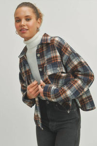 Buttermelon - Oversized Crop Shacket