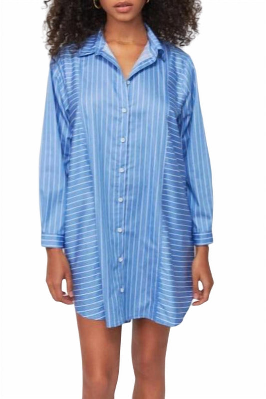 Nation Ltd - Marni Oversized Button Up Mini Dress