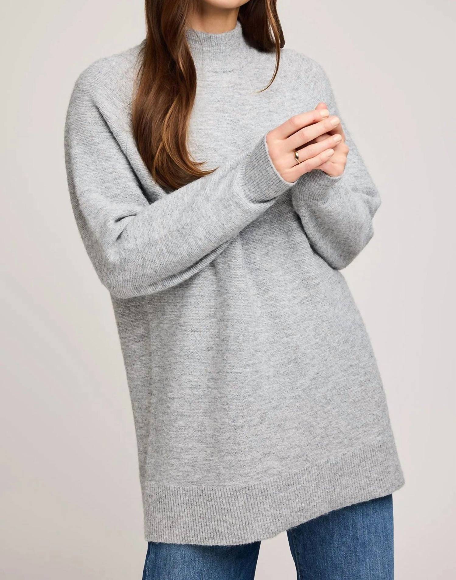 Gentle Fawn Lena Tunic Sweater in heather grey - women's sweater