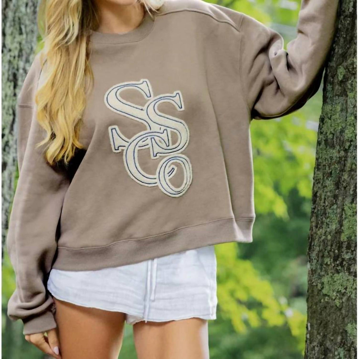 Southern Shirt Company - Women's Preppy Front Print Sweatshirt