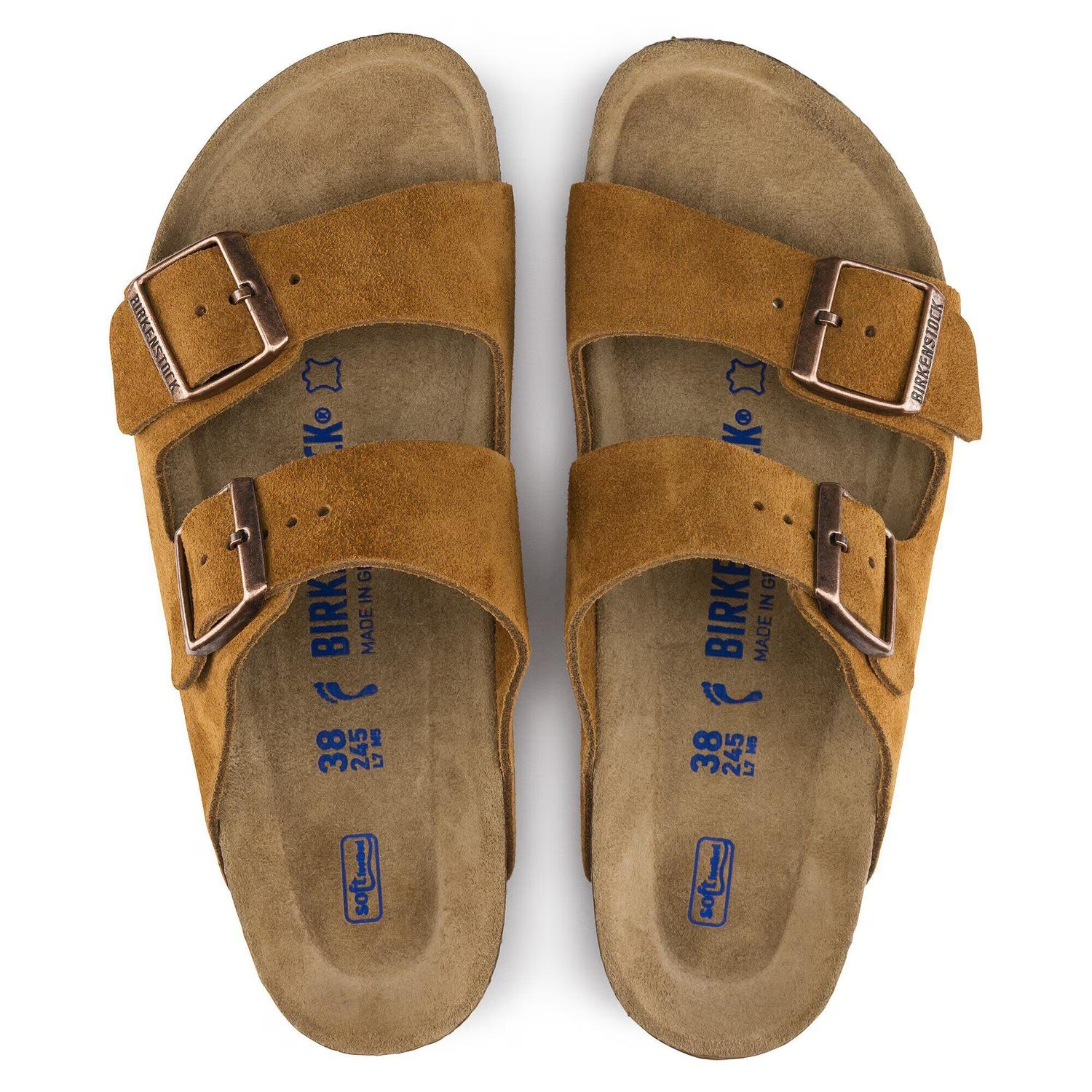 Birkenstock - Men's Arizona Soft Footbed Two Strap Sandals