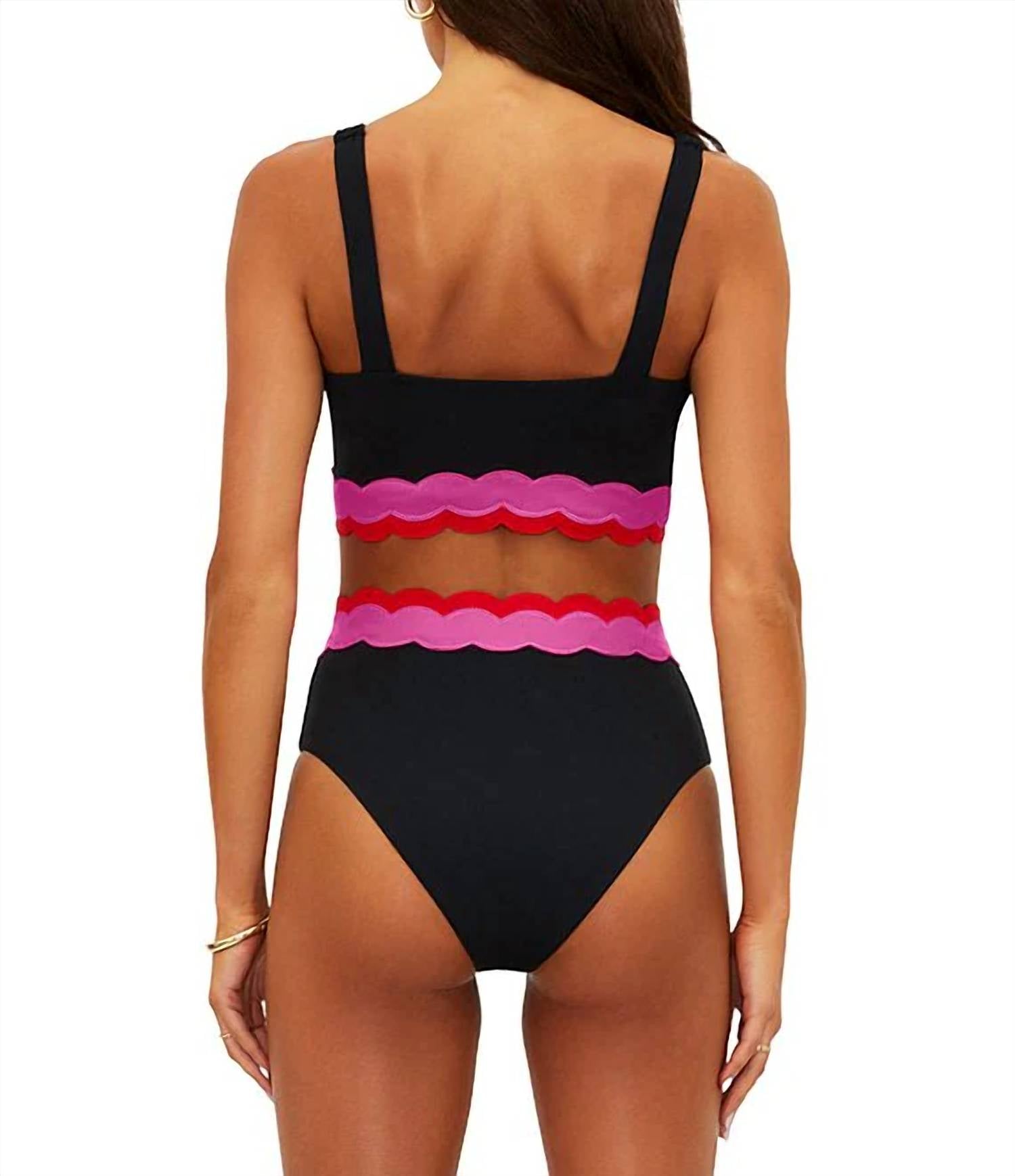 Beach Riot - Marin Wave Scoop Bralette Swim Top And Bottom
