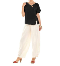 Oh My Gauze! Mike Cotton Top in black - women's t-shirt