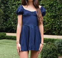 Katie J Nyc - Georgie Solid Milkmaid Dress