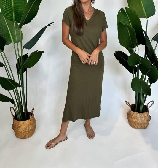 Bella Dahl - Knitted V-neck Maxi Dress