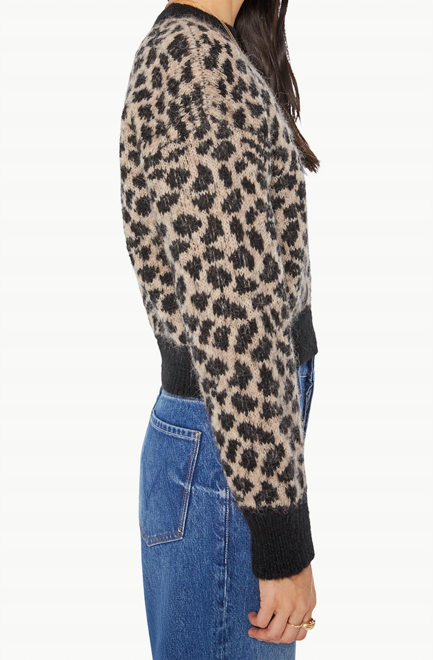 Mother Itsy Crop Jumper in spotted at the front row - women's sweater - alternate view