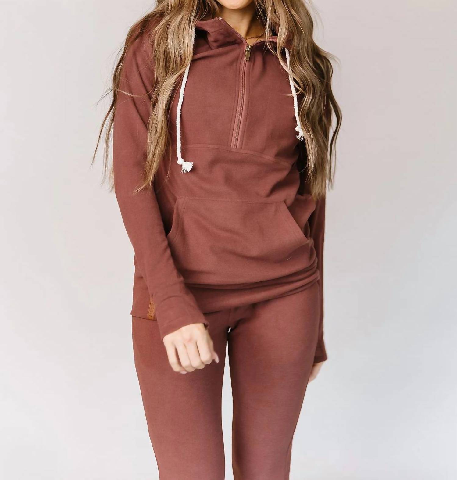 Ampersand Ave - Performance Fleece Halfzip Hoodie