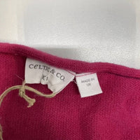 Celtic & Co. Women’s Slouchy V-neck Wool Sweater in pink - women's sweater - view 7