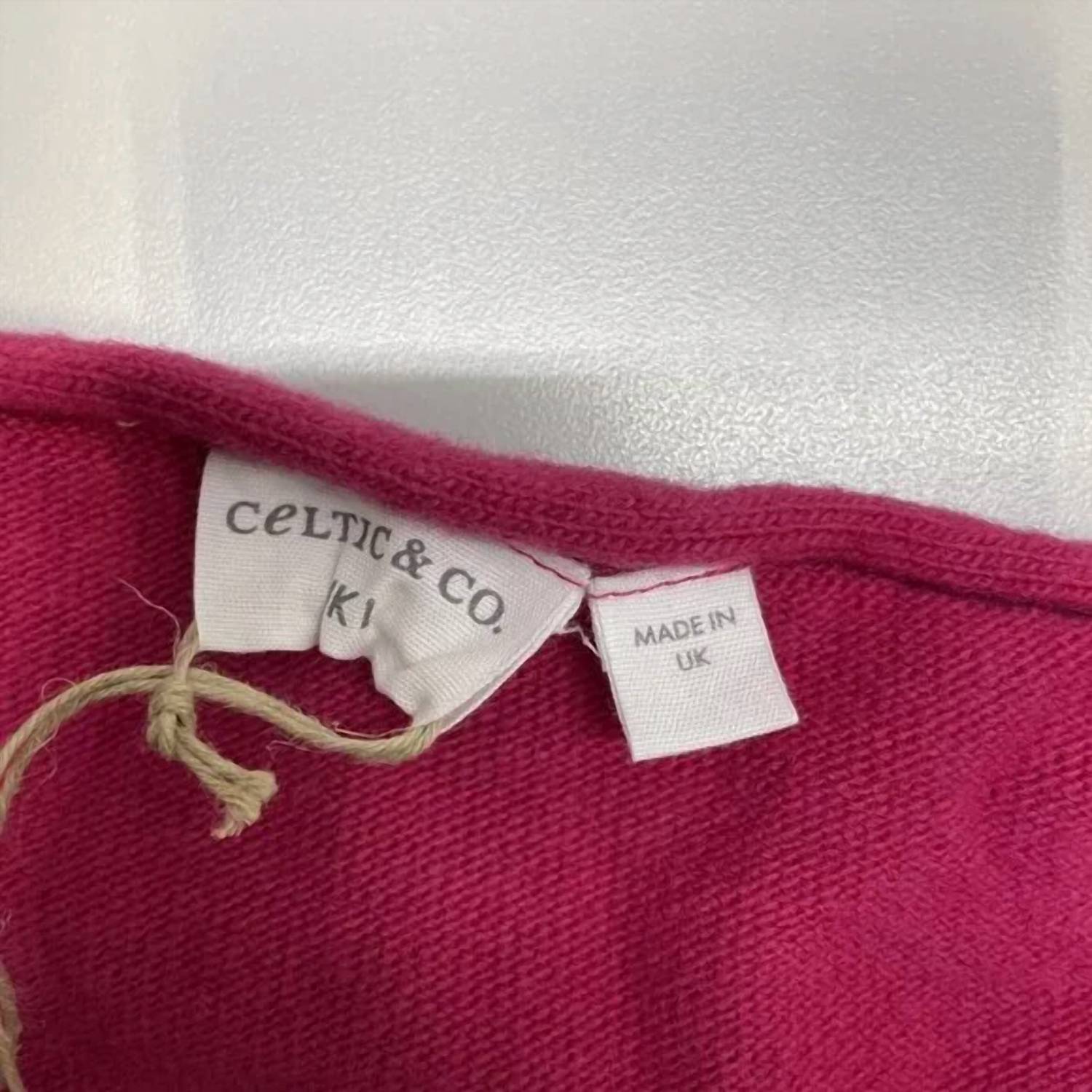 Celtic & Co. Women’s Slouchy V-neck Wool Sweater in pink - women's sweater - view 7