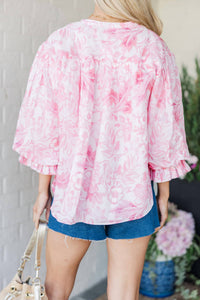 Fate - Floral 3/4 Sleeve Blouse