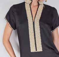 Bella Tu - Pearl Cap Sleeve Caftan Dress