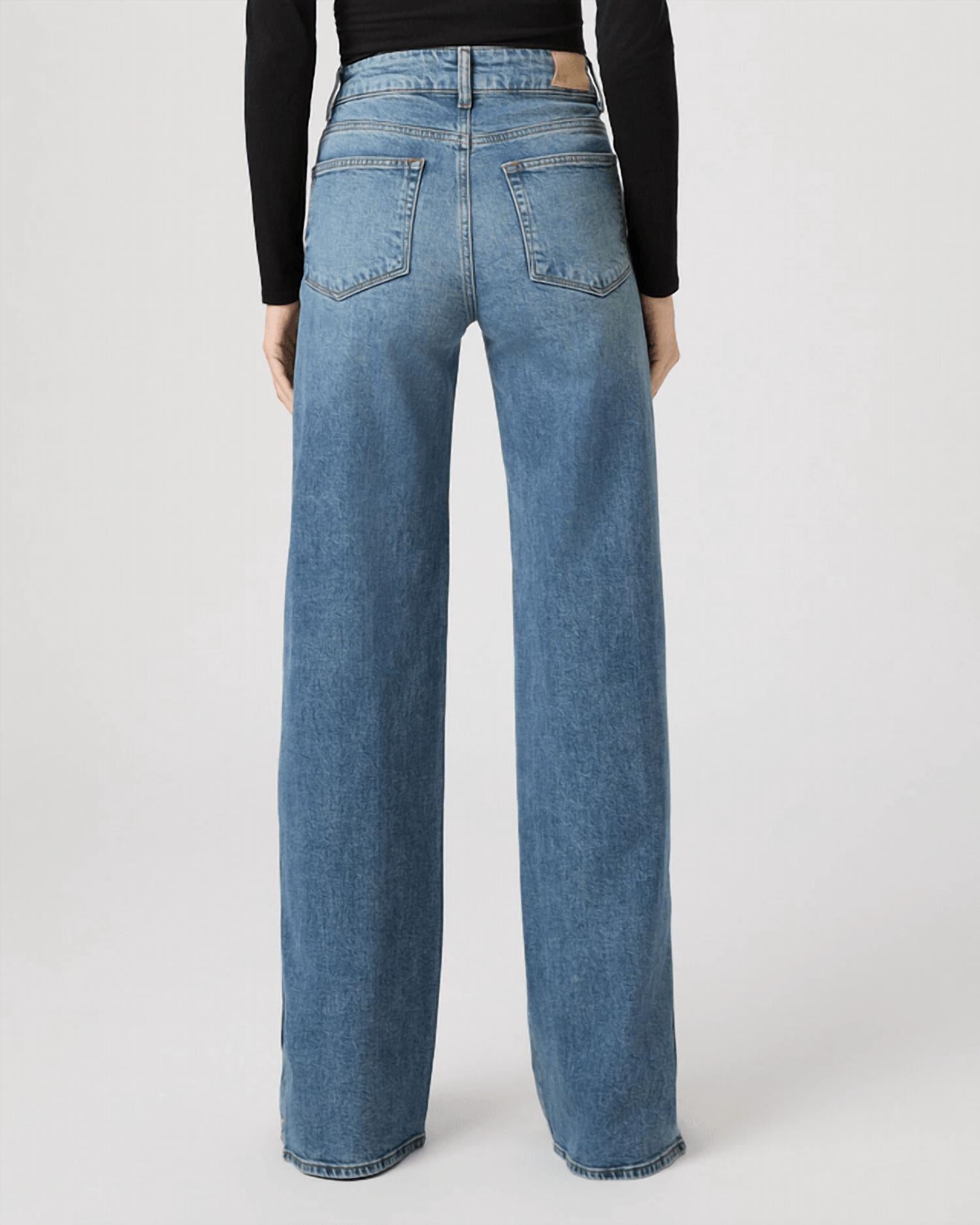 Paige Sasha Wide Leg Jeans in cruising - women's pants - alternate view