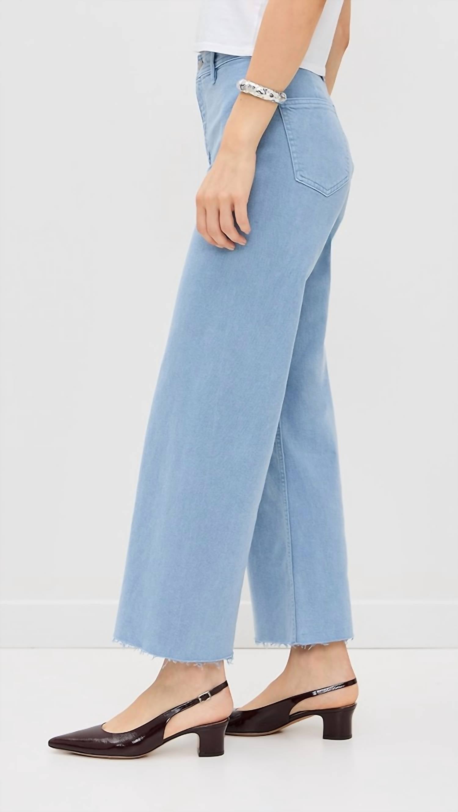 Pistola - Penny Crop High Rise Wide Leg Jeans