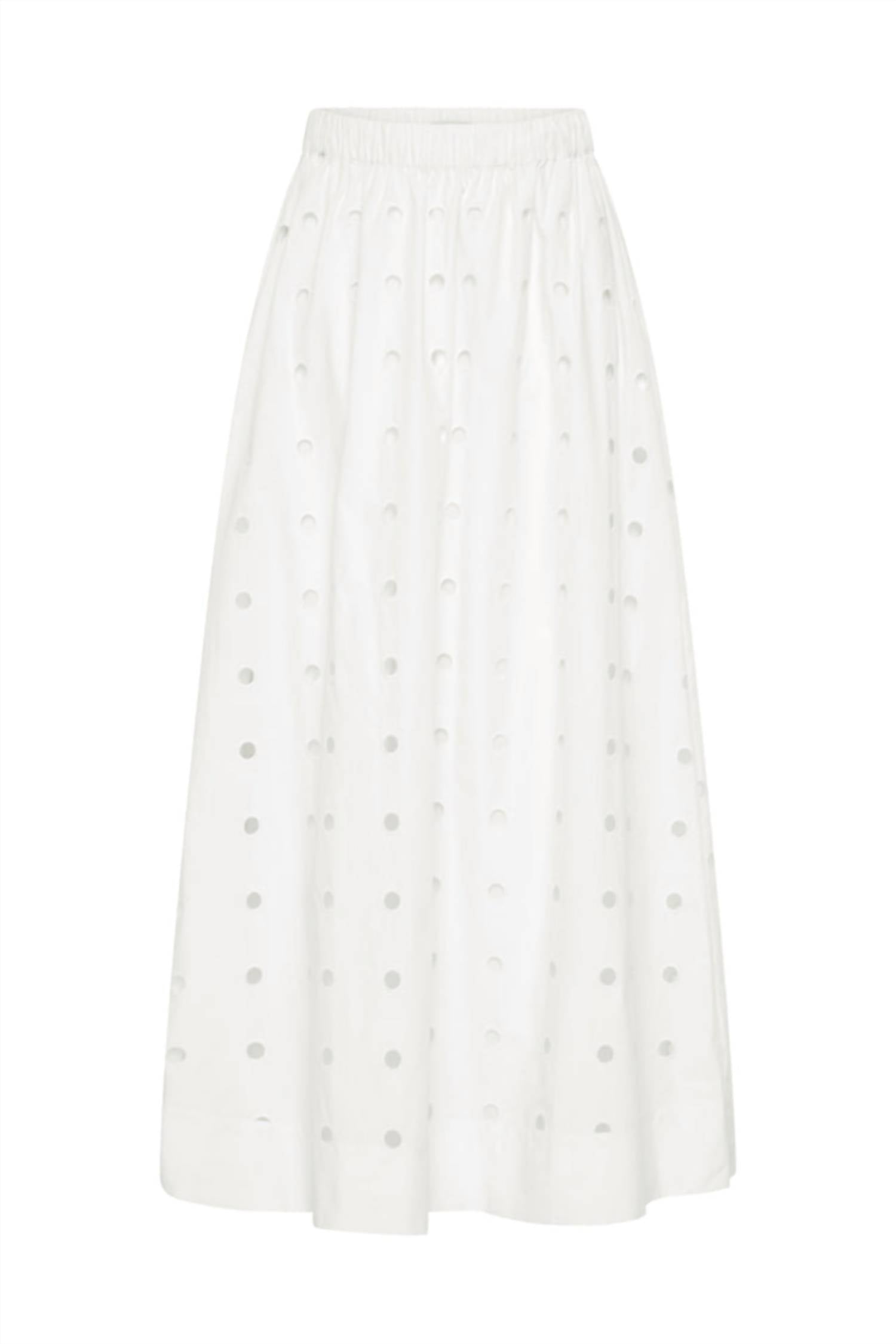 POSSE Peggy Midi Skirt in vintage white - women's skirt - view 4