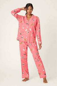 Pj Salvage - Champagne Cats 3 Piece Matching Flannel Set