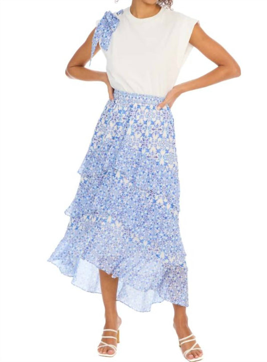 Allison New York - Ella Cascading Ruffles Midi Skirt