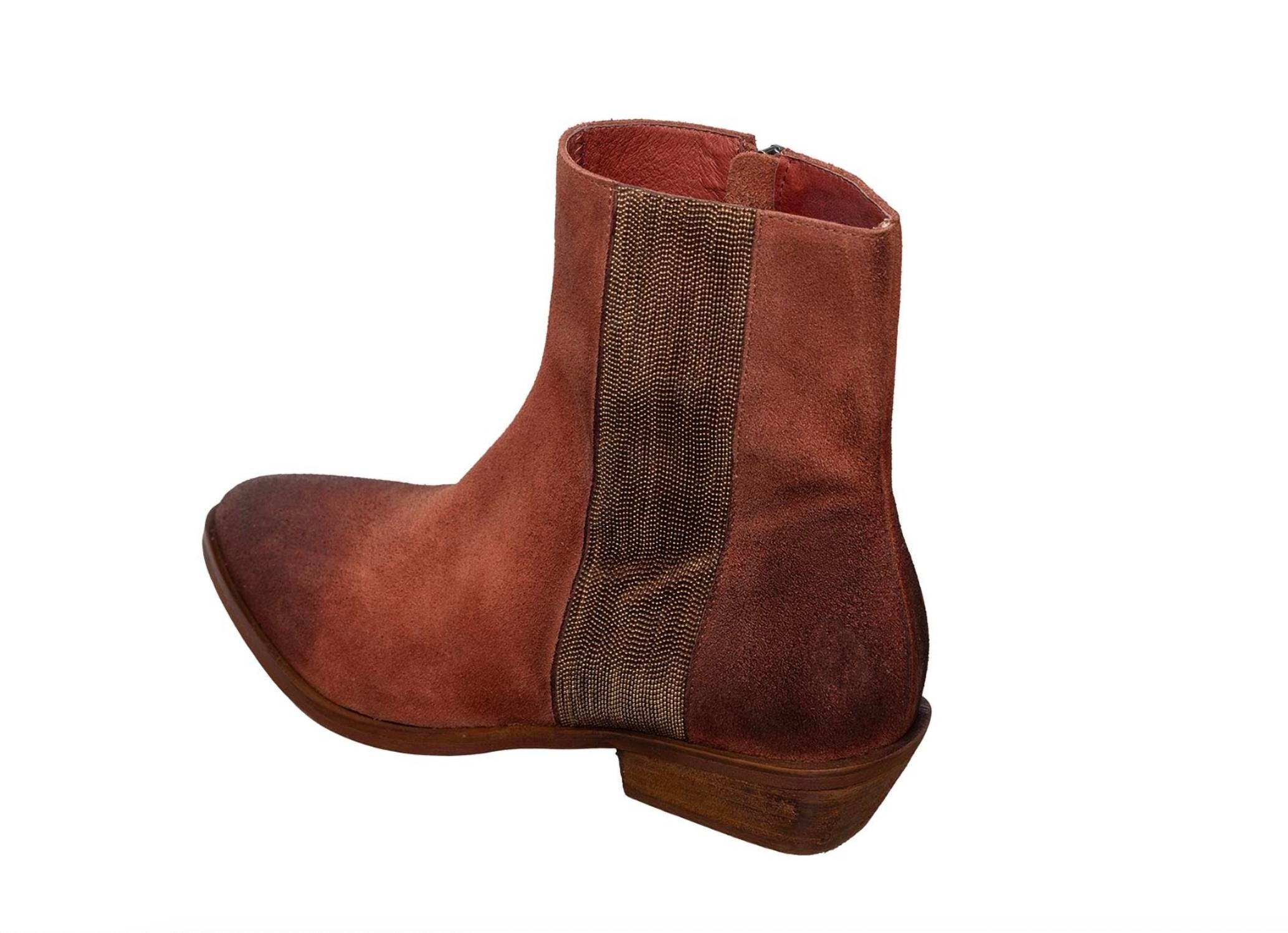 Antelope Women's Massey Boots in tobacco - women's shoe - detail view