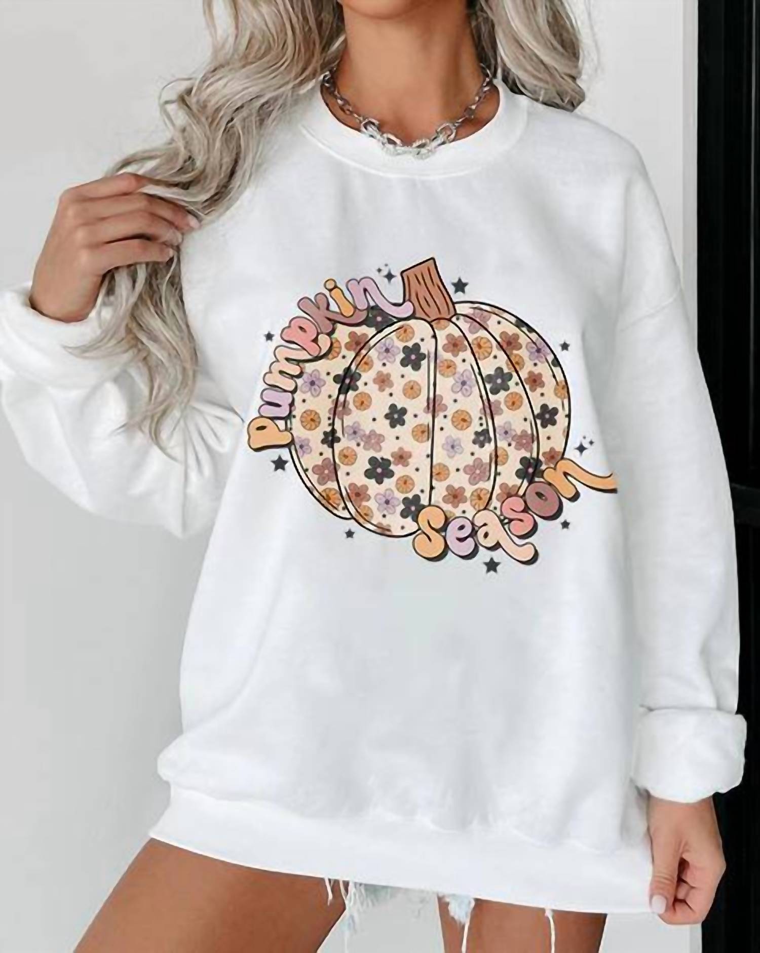 Shewin - Pumpkin Season Sweatshirt