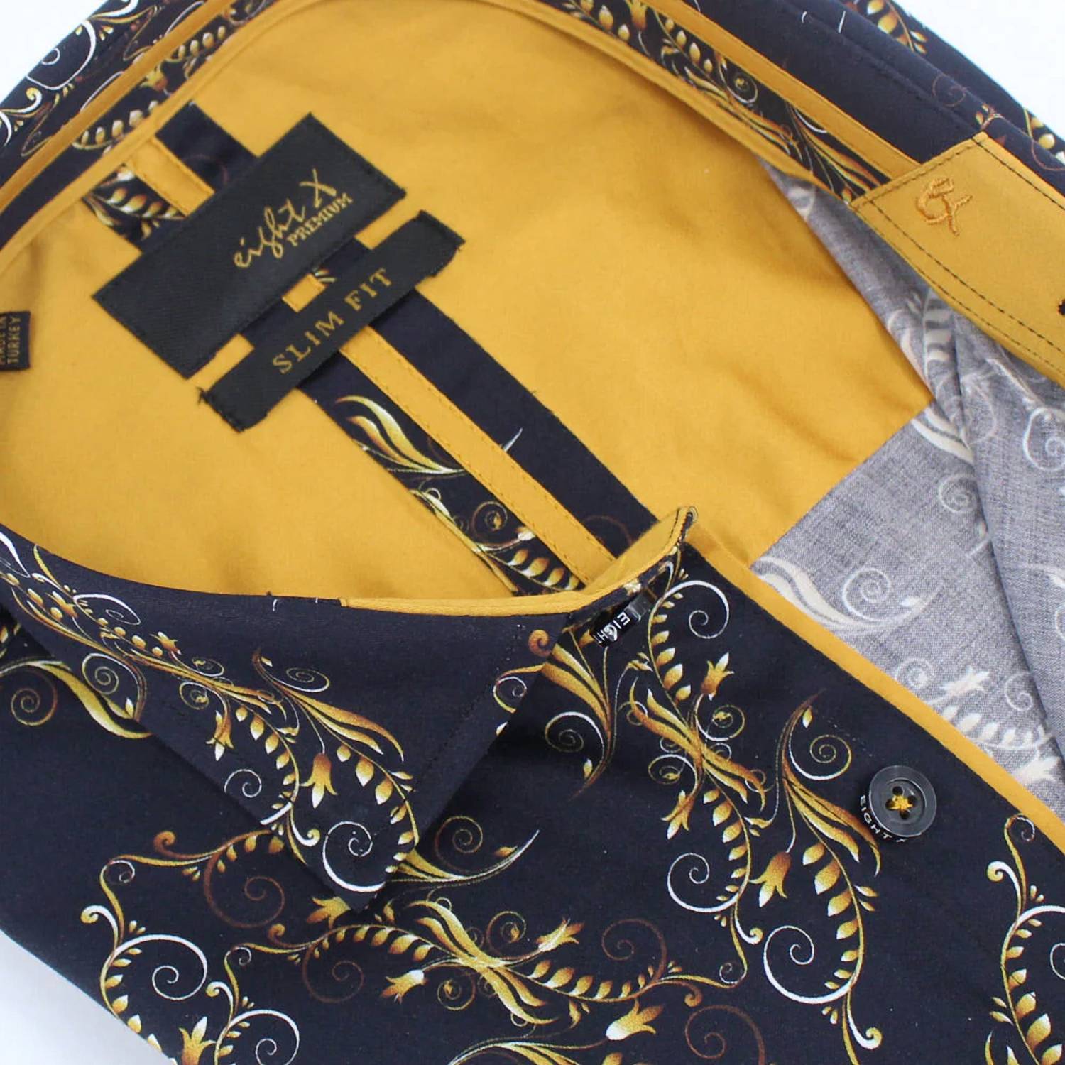 Eight X - Athenian Golden Vine Button Down Shirt