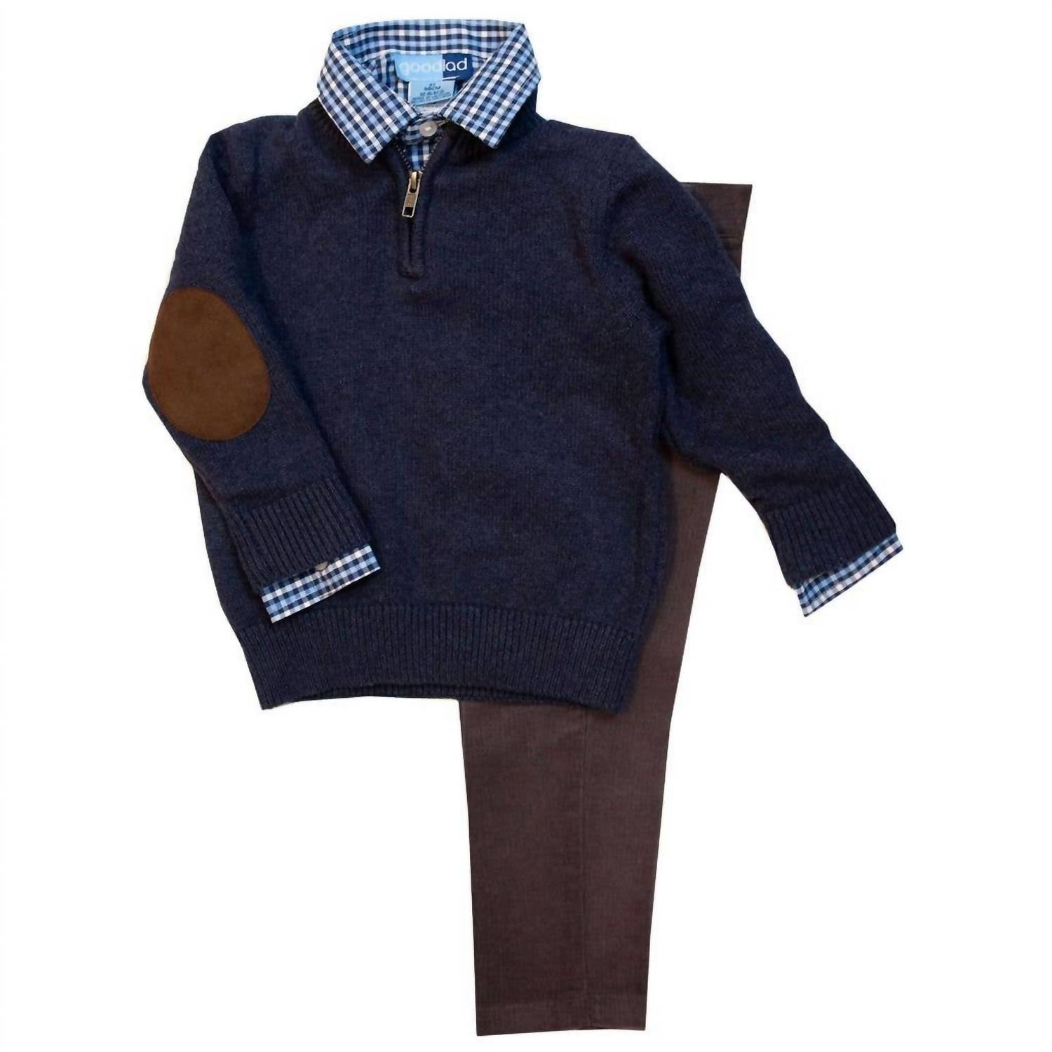 Good Lad Apparel - Boy's 1/4 Zip Sweater Set