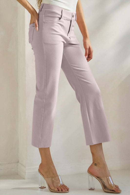 Yelete - Classic Straight Leg Crop Pants