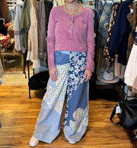 Easel - Flower Power Wide Leg Pants