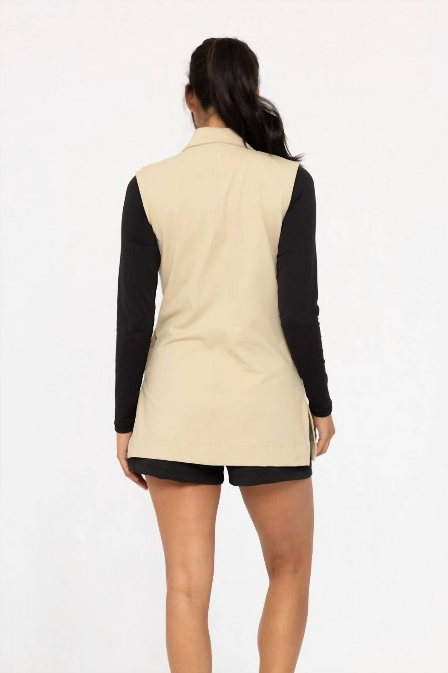 Mono B - Identity Biz Sleeveless Vest Blazer