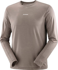 SALOMON Shakeout Core Long Sleeve T-shirt in iron - men's long sleeve top - alternate view