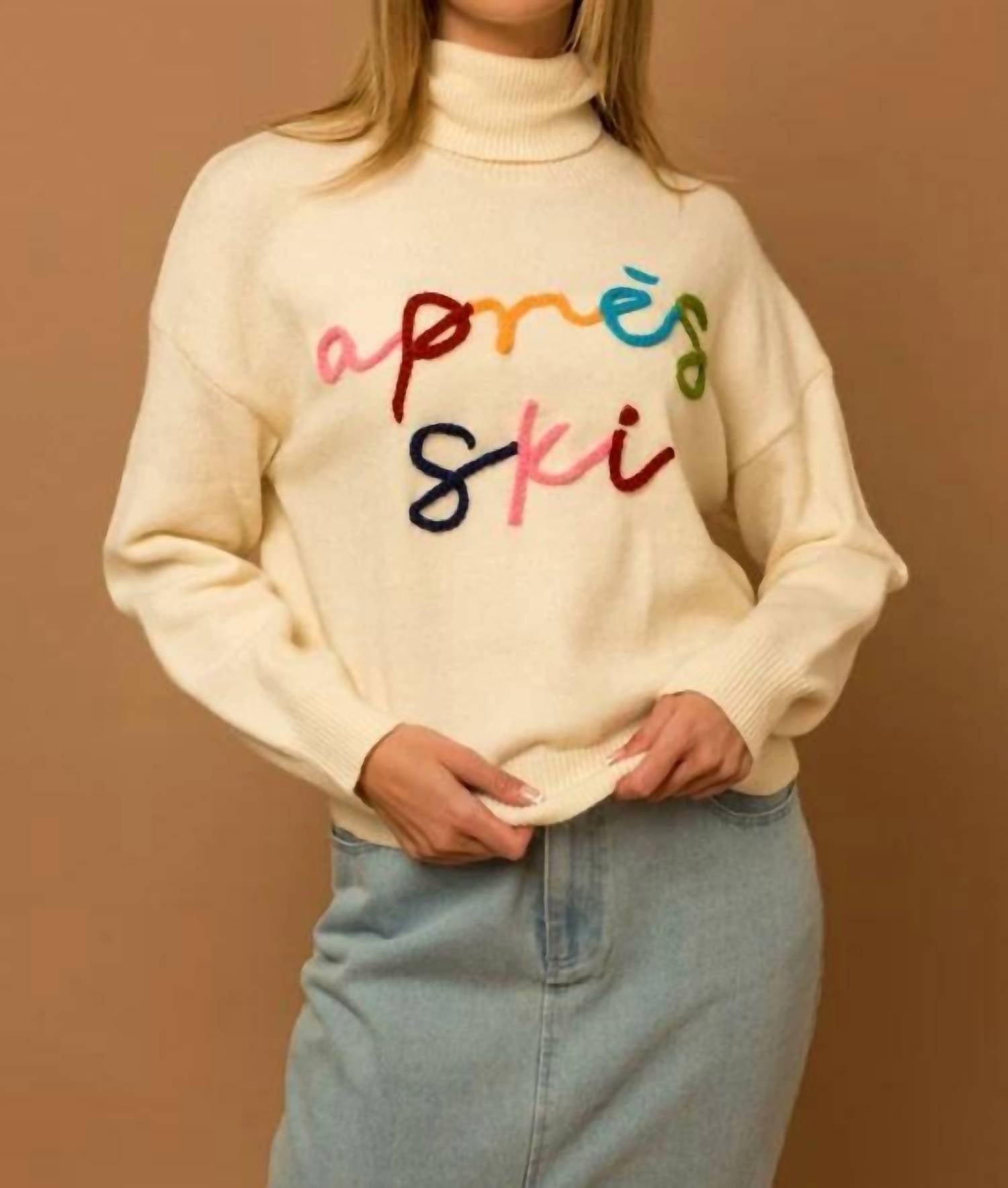 Fashion District La - Turtleneck Long Sleeve Sweater