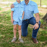 Blue Quail Clothing Co. - Fisherman Pearl Snap Short Sleeve Shirt